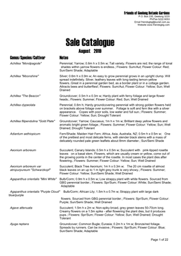 Sale Catalogue