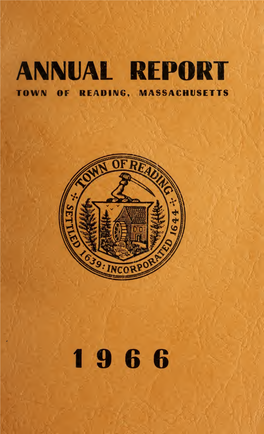 Town of Reading Massachusetts Annual Report