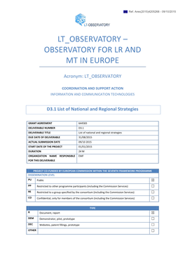 Observatory for Lr and Mt in Europe