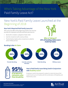 Who's Taking Advantage of the New York Paid Family Leave Act?