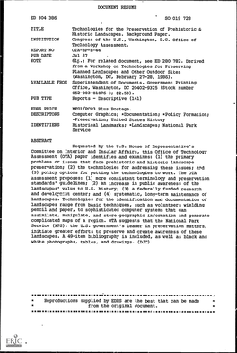 DOCUMENT RESUME ED 304 386 SO 019 728 TITLE Technologies For