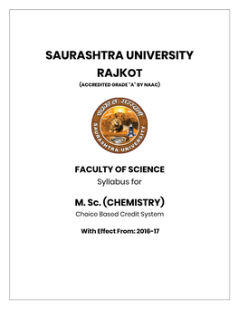 CHEMISTRY) Choice Based Credit System