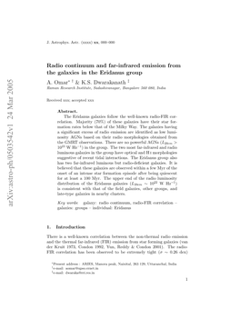 Radio Continuum and Far-Infrared Emission from the Galaxies in The