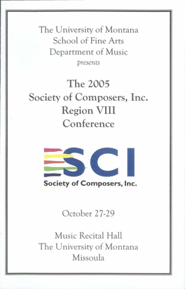 The 2005 Society of Composers, Inc