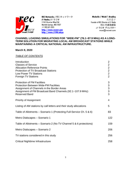 “WIDE-FM” (76.1~87.9 Mhz) AS a LONG- TERM SOLUTION for MIGRATING LOCAL AM BROADCAST STATIONS WHILE MAINTAINING a CRITICAL NATIONAL AM INFRASTRUCTURE