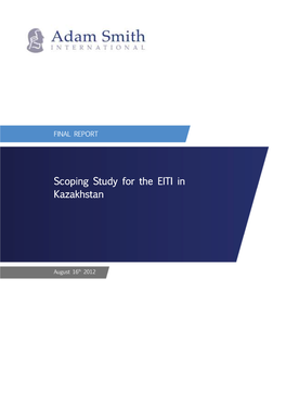 Scoping Study for the EITI in Kazakhstan Kazakhstan