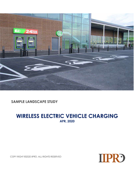 Wireless Electric Vehicle Charging Apr, 2020