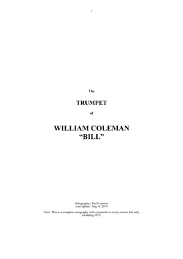 William Coleman “Bill”