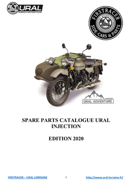 Spare Parts Catalogue Ural Injection Edition 2020