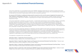 NJ TRANSIT Capital Plan Financial Summary (Unconstrained)