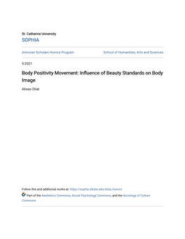 Body Positivity Movement: Influence of Beauty Standards on Body Image