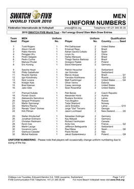 Uniform Numbers