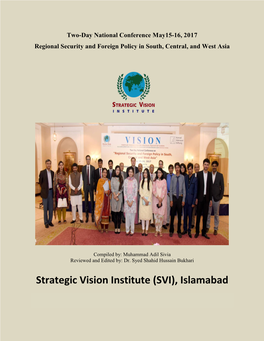 Strategic Vision Institute (SVI), Islamabad