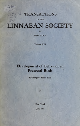 LSNY Transactions V. 8, 1962