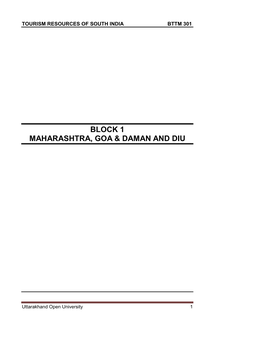 Block 1 Maharashtra, Goa & Daman And