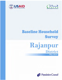 Baseline Household Survey Rajanpur 2010