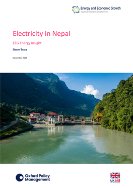 Electricity in Nepal EEG Energy Insight