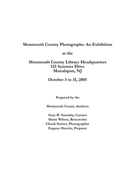 Monmouth County Archives