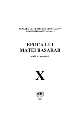 Epoca Lui Matei Basarab