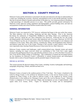 Section 4 Delaware County Profile