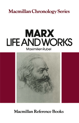 MARX LIFE and WORKS Maximilien Rubel