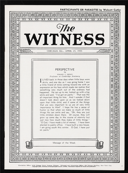 1935 the Witness, Vol. 19, No. 33. April 25, 1935