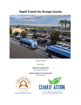 Rapid Transit for Orange County