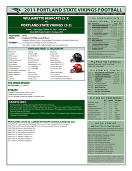 2011 PORTLAND STATE VIKINGS FOOTBALL Www