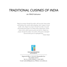 Traditional Cuisines of India