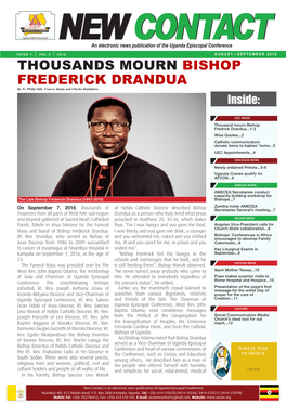 THOUSANDS MOURN BISHOP FREDERICK DRANDUA by Fr