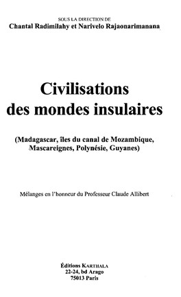 Civilisations Des Mondes Insulaires
