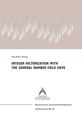 Integer Factorization with the General Number Field Sieve