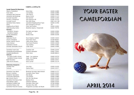 Your Easter April 2014 Camelfordian
