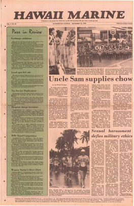 Uncle Sam Supplies Chow Bars -Pip.Es, Tubes, Mopeds, Motorcycles, Abandoned Vehicles and Pefsbn Ne I Boat