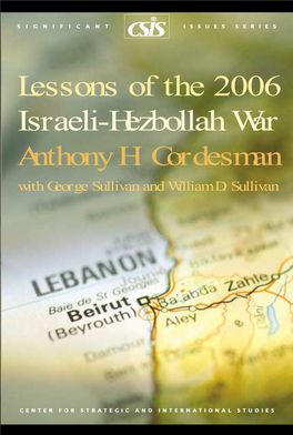 Lessons of the 2006 Israeli-Hezbollah War by Anthony H