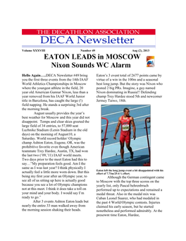 EATON LEADS in MOSCOW Nixon Sounds WC Alarm