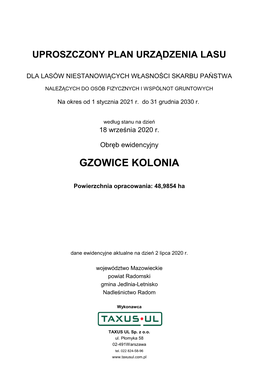 Gzowice Kolonia
