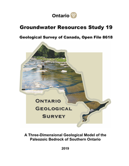 A Three-Dimensional Geological Model of the Paleozoic Bedrock of Southern Ontario