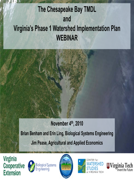 Chesapeake Bay TMDL and Virginia Watershed Implementation Plan