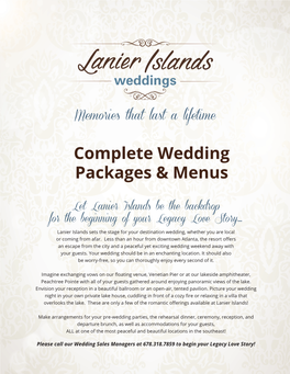 Lanier Islands Weddings