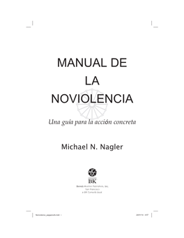 Manual De La Noviolencia