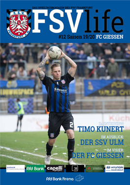 Timo Kunert Der Ssv Ulm Der Fc Giessen