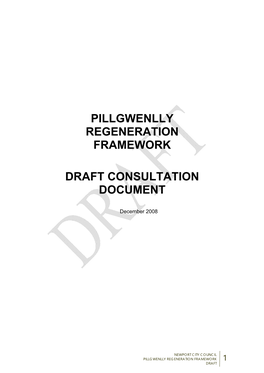 Draft Pillgwenlly Regeneration Framework SPG March 2009