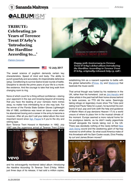 TRIBUTE: Celebrating 30 Years of Terence Trent D'arby's 'Introducing