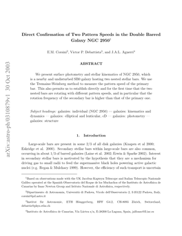 Arxiv:Astro-Ph/0310879V1 30 Oct 2003 Srdee L 00.Scnayselrbr Ihnlresaebar Large-Scale Within Bars Stellar 1 Secondary About in 2000)