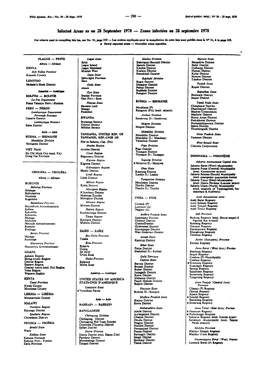 Zones Infectées an 28 Septembre 1978