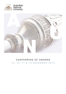 Conferring of Awards 15, 16, 17 & 18 December 2015