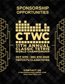 CTWC 2020 Sponsorship Packet