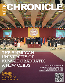 The American University of Kuwait Graduates a New Class 7 AUK and Ellucian, 10 Years of Partnership