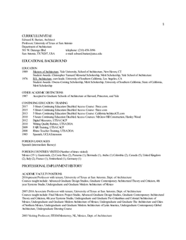 CURRICULUM VITAE Edward R